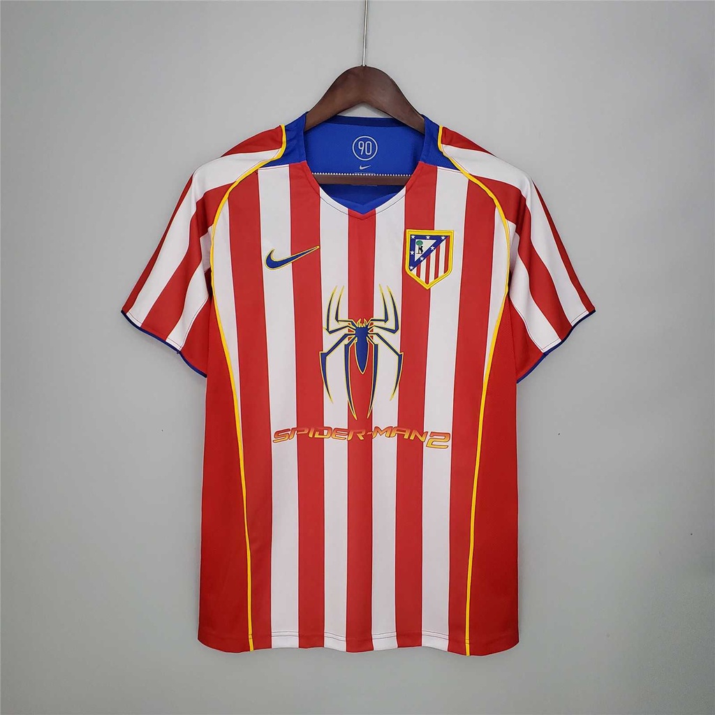 04-05 Atletico Madrid Home Away Retro Soccer Jersey Football