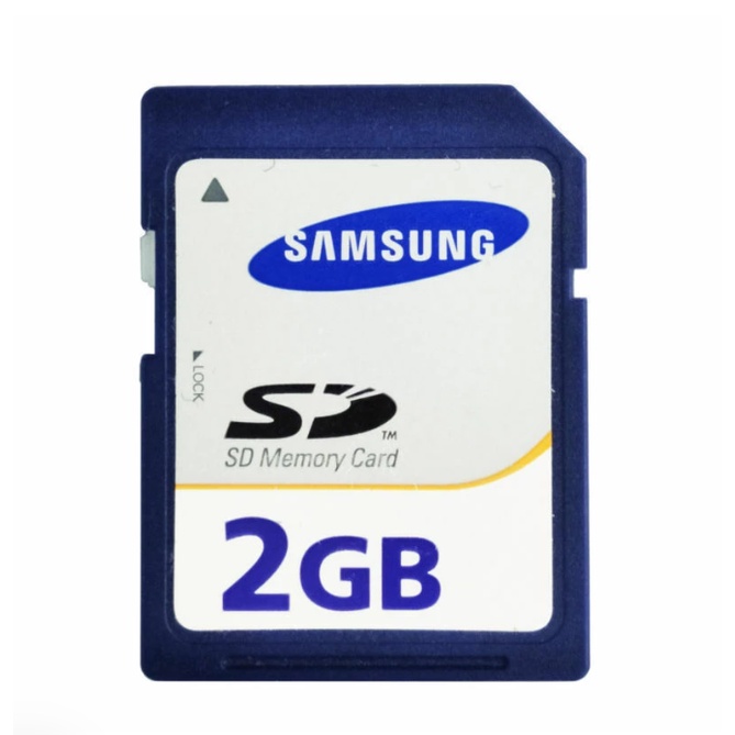 Samsung 2GB SD Standard Memory Card Blue Secure Digital 2GB Genuine For ...
