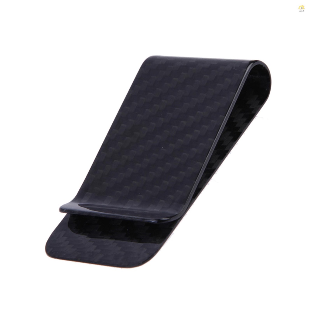 ZOM Real Carbon Fiber Money Clip Business Card Credit Card Cash Wallet Polished and Matte for Options