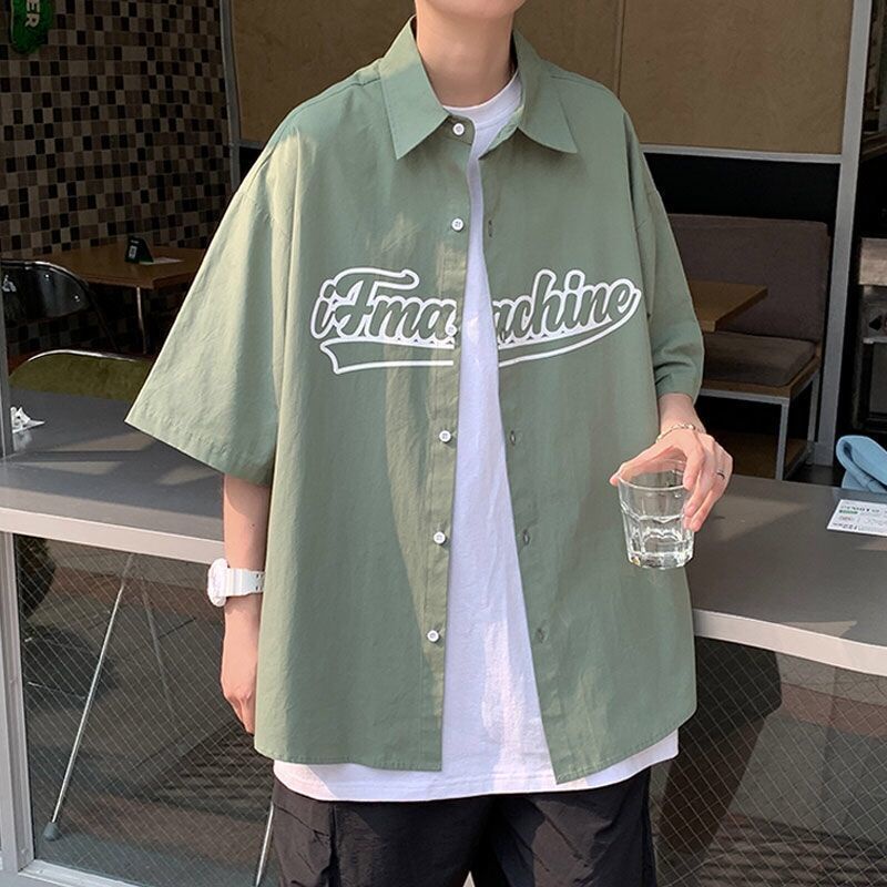 2023 New Style Summer Shirt Jacket Men Korean Version Trendy Versatile ...