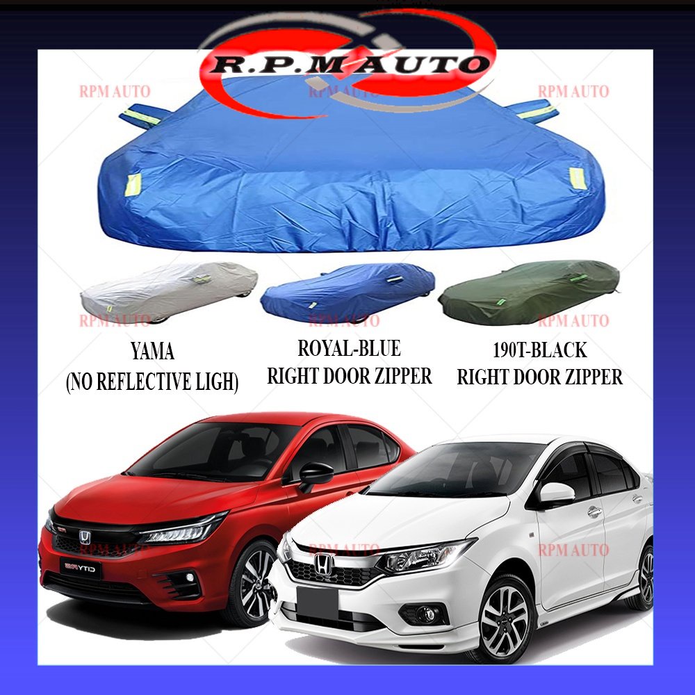 Honda City New 2022 High Quality Car Cover 190T Yama Royal-Blue Size XL Selimut Kereta Honda City Baru 2022 RB9TYCXL