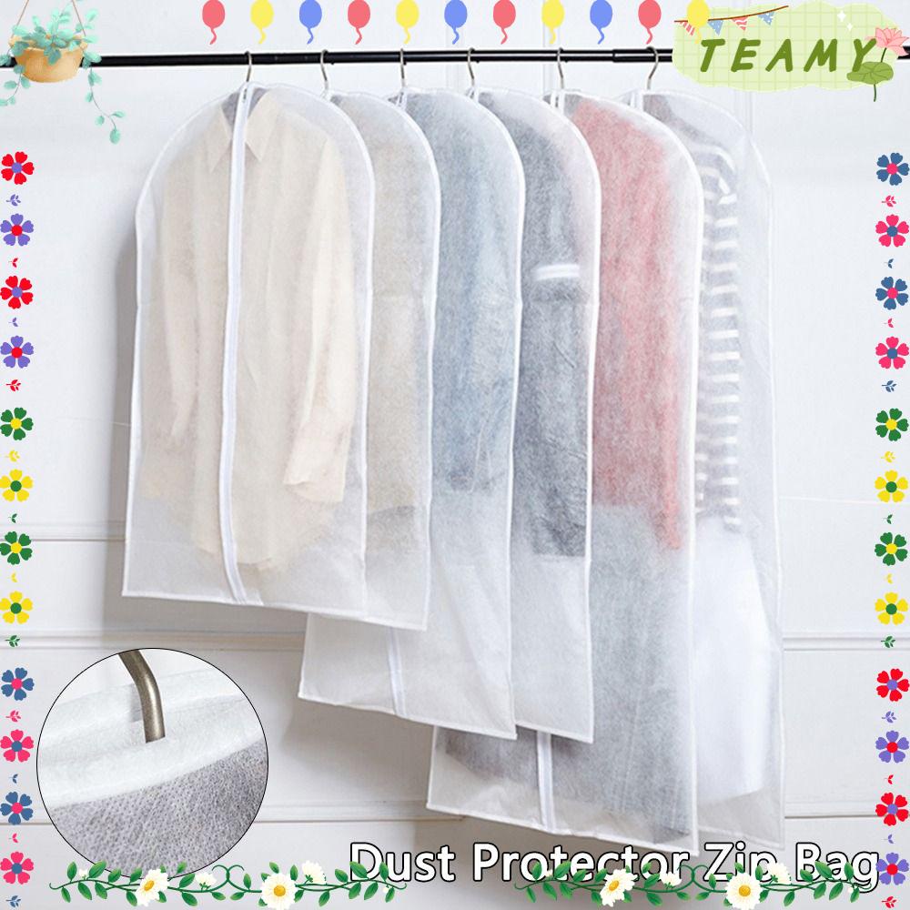 TEAMY Garment Dust Covers Dress Suit Polythene Coat Dust Protector ...