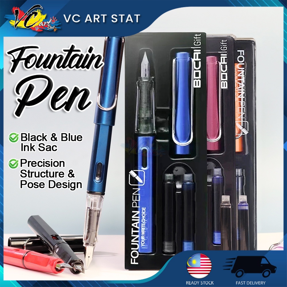 VC Art Fountain Pen Set Luxury High Quality Various Colors Student Office Pen for School Writing Stationery Supplies Ink