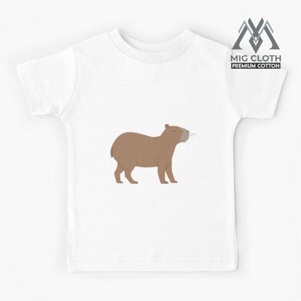 Masbro Cute Capybara Lover Animal Awareness Kids T-Shirt 1319