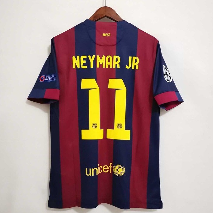 Retro 14 15 Barcelona Football Jerseys NEYMAR JR MESSI Vintage Men Soccer Shirts Thailand