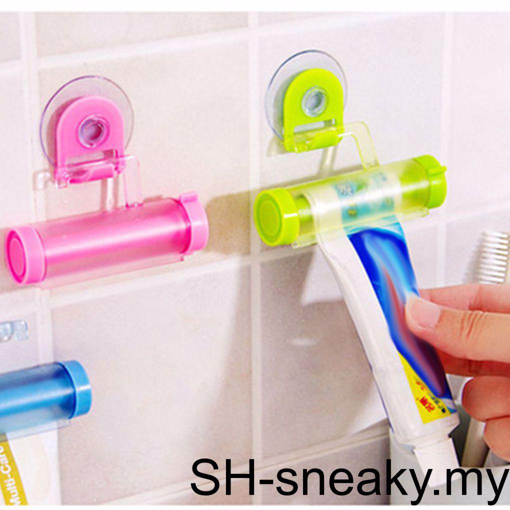 1/2/3 Toothpaste Tube Dispenser Suction Reusable Tooth Paste Rolling