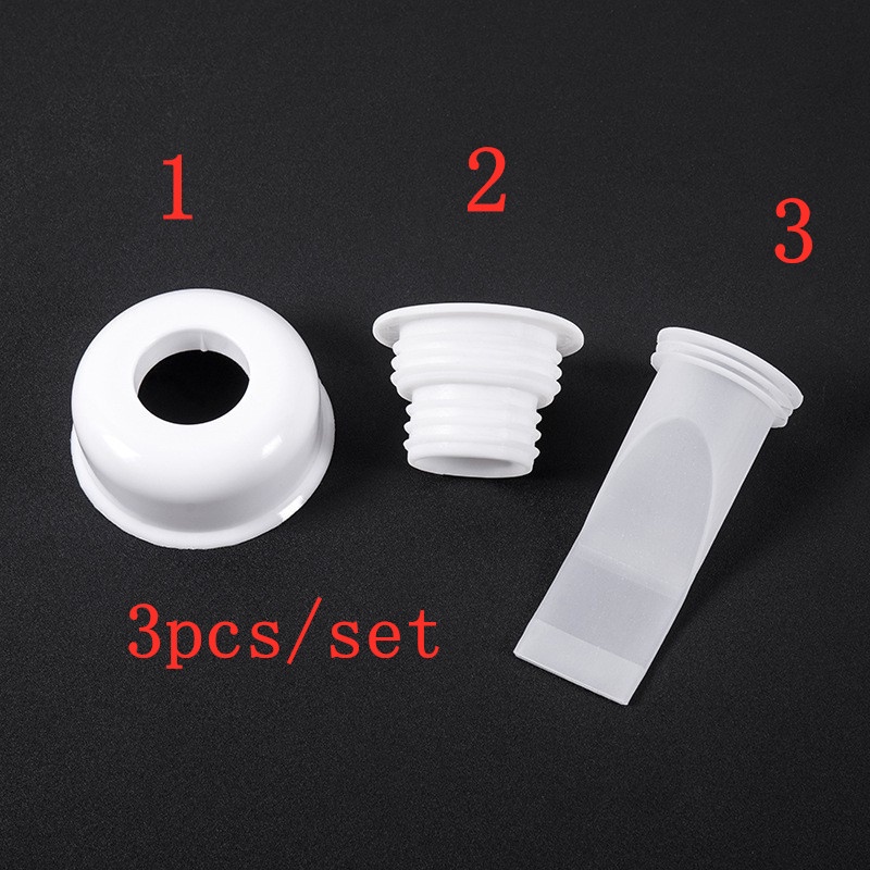 3PC/Set( 4-5cm Pipe)Salur Buang Air Mesin Basuh Drain Core Pipe Connector Sewer Pipe Seal Ring Drain Cap Washing Machin