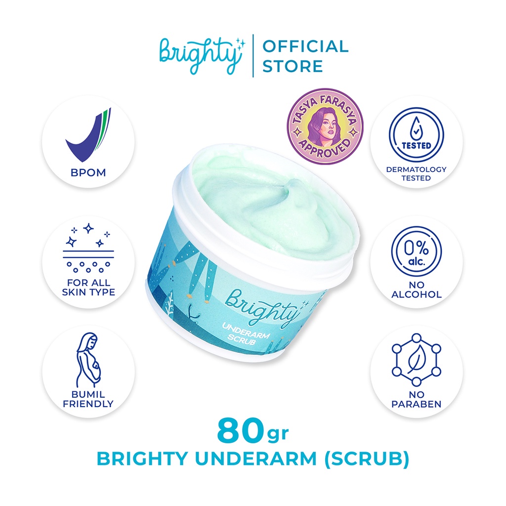 Brighty Underarm Scrub microscrub Armpit Brightening Safe Shopee Malaysia