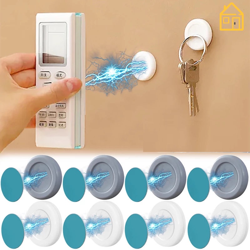 Magnetic Fridge Sticker Anti-Lost Wall Mount Magnet Hooks Remote Control Key Storage Holder Home Decor Organizer Hook