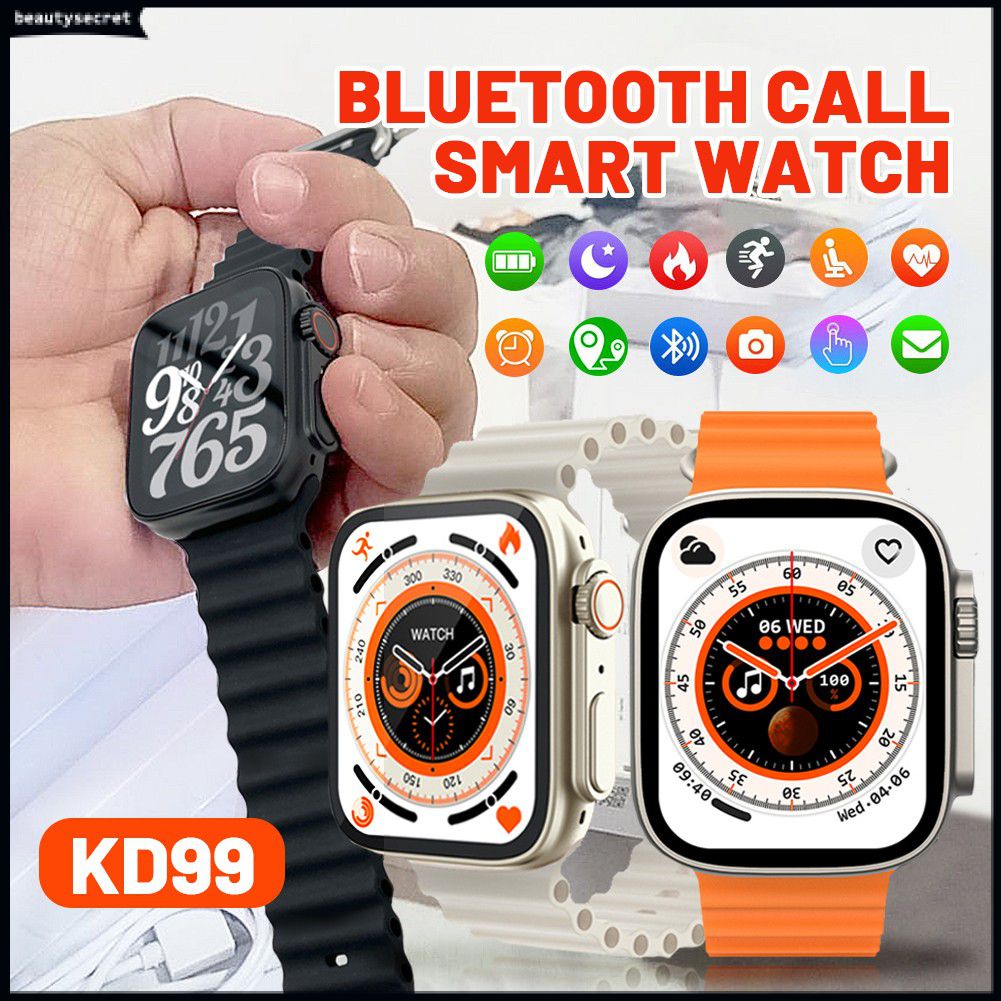 2023 New S8 Ultra Smart Watch Waterproof Ultra Series 8 sports watch Bluetooth call fitness health monitoring Smart Watch KD99 Ultra ↑beautysecret