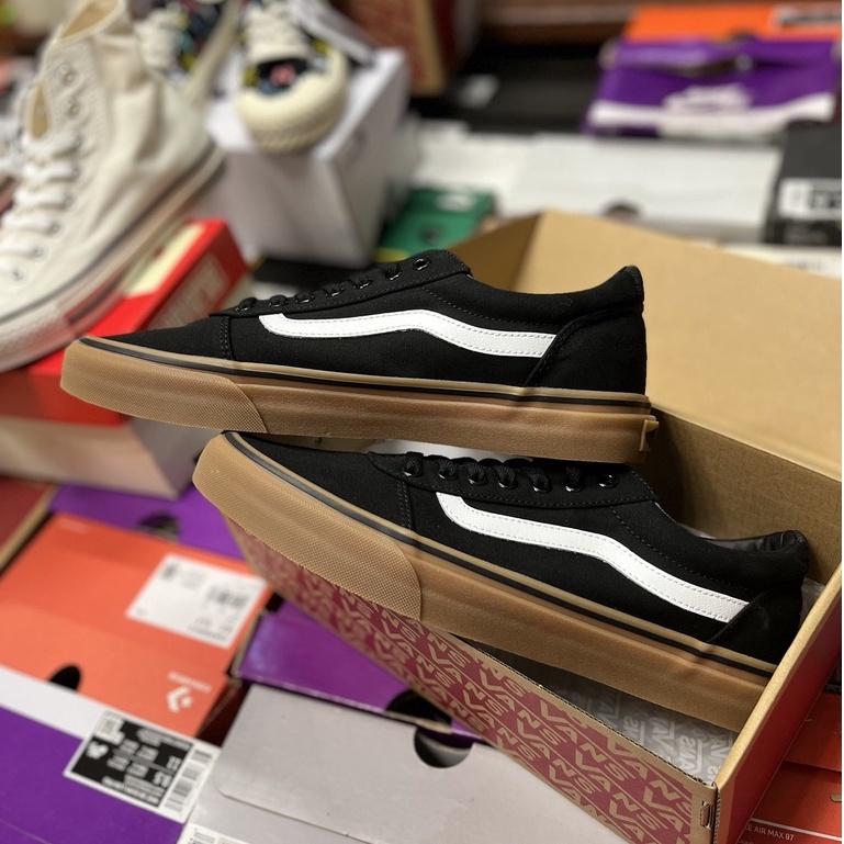 Vans Ward Black Raw Glue Low-Cut Casual Sneakers shose | Shopee Malaysia
