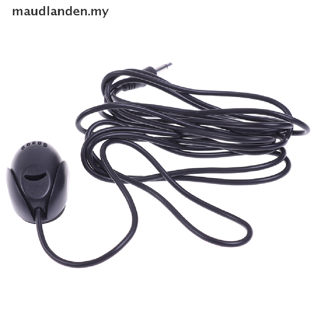 maudlanden Mini 3.5mm Wired Paste Type External Microphone Car Audio Mic Meeg Player MY