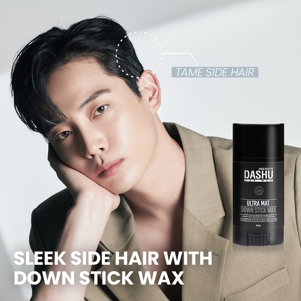DASHU Men Ultra Matte Down Stick Wax 40g | Tame fly aways, Sleek Side hair ( Hair Stick Wax, Pomade Stick) | Shopee Malaysia