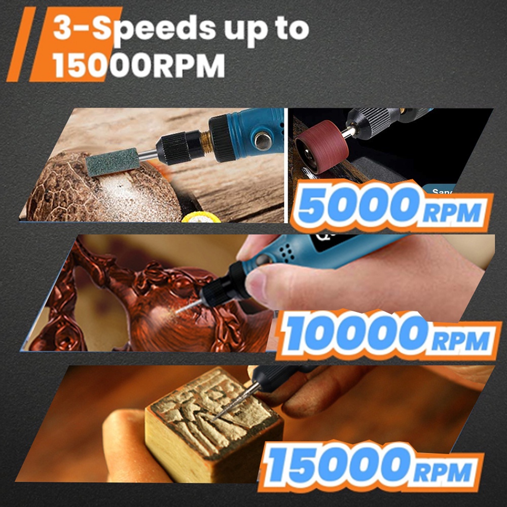 Tool Workshop JACKLIFE Mini Cordless Drill Power Tools Electric 3.6V Grinder Grinding Accessories Set Wireless Engrav... - Image 4