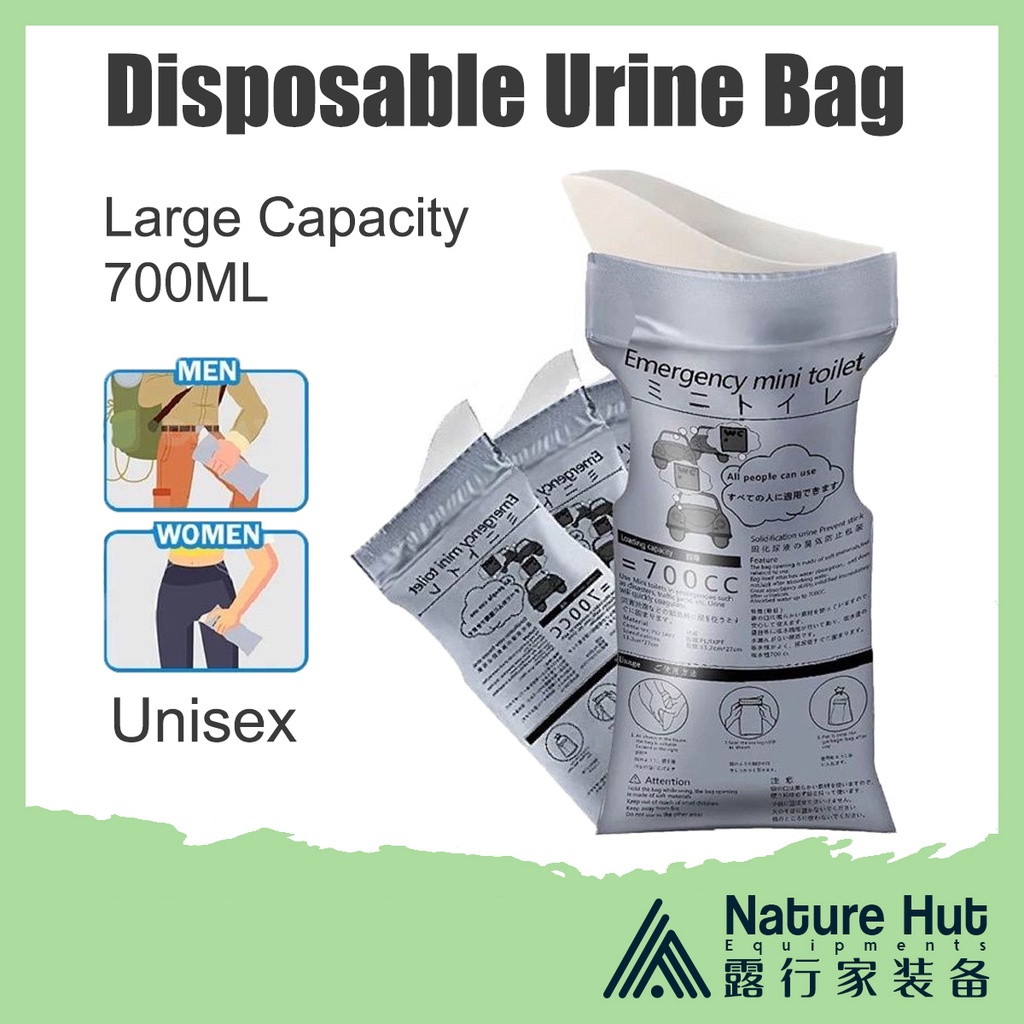 Disposable Urine Bag Emergency Outdoor Camping Traffic Car Urinate Travel Portable Toilet Unisex Vomit Beg Kencing