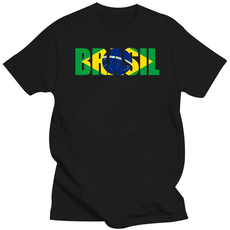 New Pride Letter Brazil Flag Tee Shirt Men 3-6XL Short Sleeve Blue O Neck T-Shirts