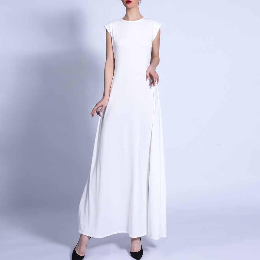 Multi Have Abaya inner white Women Muslim dress Muslimah Plain Versatile - Image 5