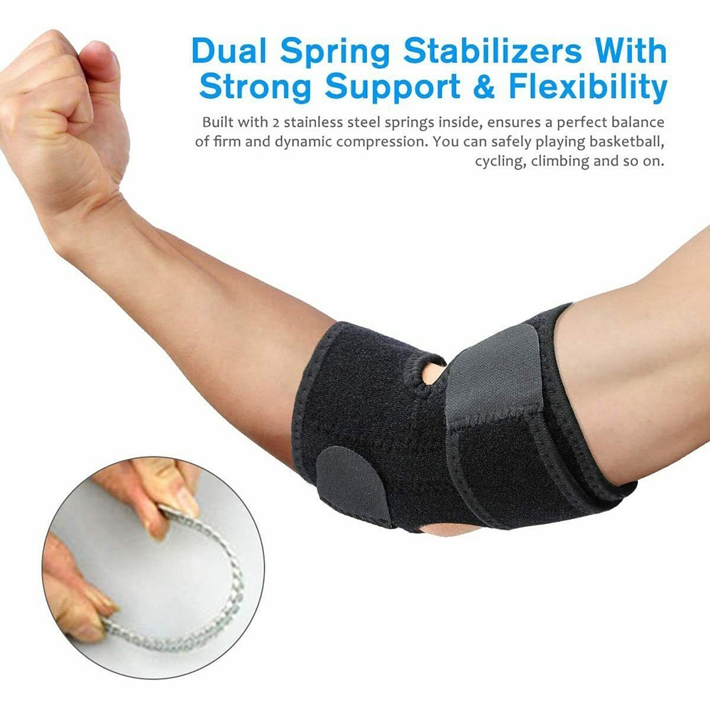 NEENCA Pad Band Gym Adjustable Tennis Elbow Support Spring Elbow Brace