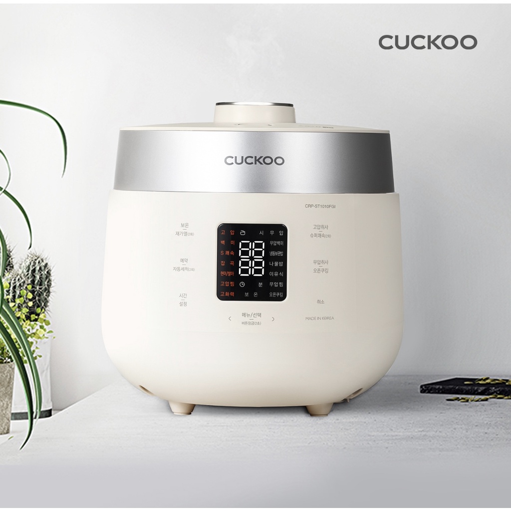 Cuckoo Twin Pressure The Light Rice Cooker for 6/10 Person CRP-ST1010FGI  CRP-ST0610FGI