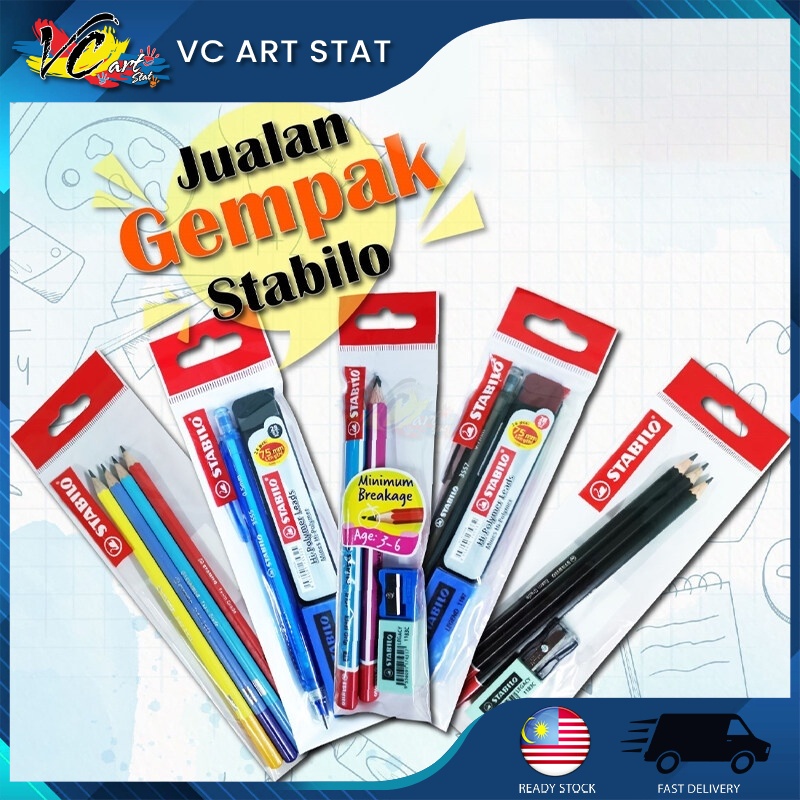 Stabilo Value Pack Gempak Sales Stationery Gift Set Door Gift Alat Tulis Barangan Offer Jimat Back to School