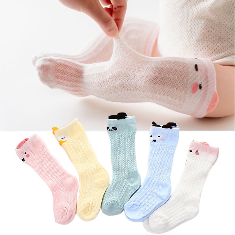 Cotton Soft Baby Socks Newborn Animal Pattern Infant Kid Boy Girl Toddler Anti Slip Knee Socks Unisex