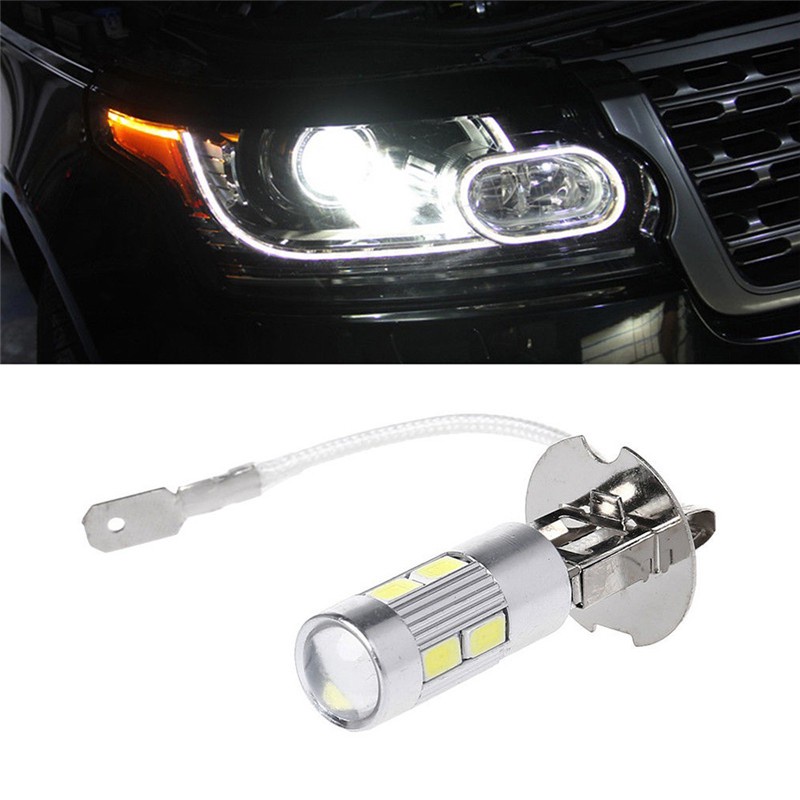Essential Multi Upgrade Your Car's Lighting 2 H3 LED High Power Bulbs 10SMD 5630 5730 Enhanced Fog Daytime Running Li... - Image 5