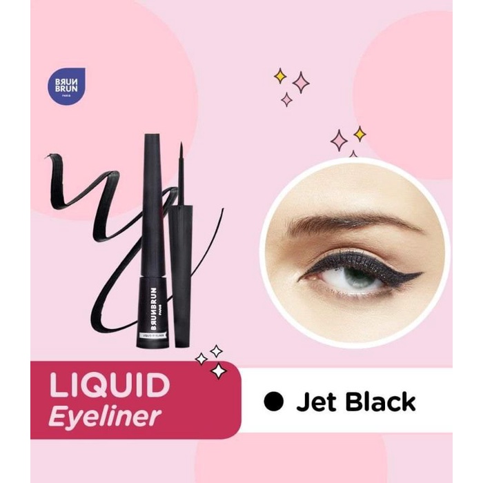 Brunbrun PARIS LIQUID EYELINER JET BLACK