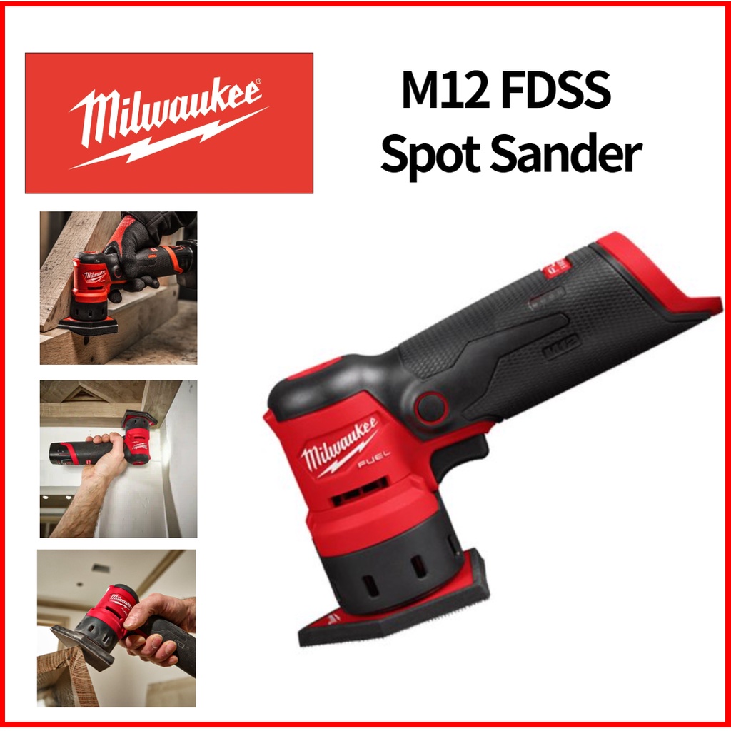 Milwaukee M12 FDSS Spot Sander (Body Only) Shopee Malaysia