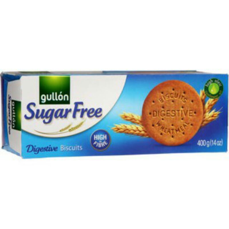 Gullon High Fiber Healthy Snacks Sugar Free Digestive Biscuits 400g