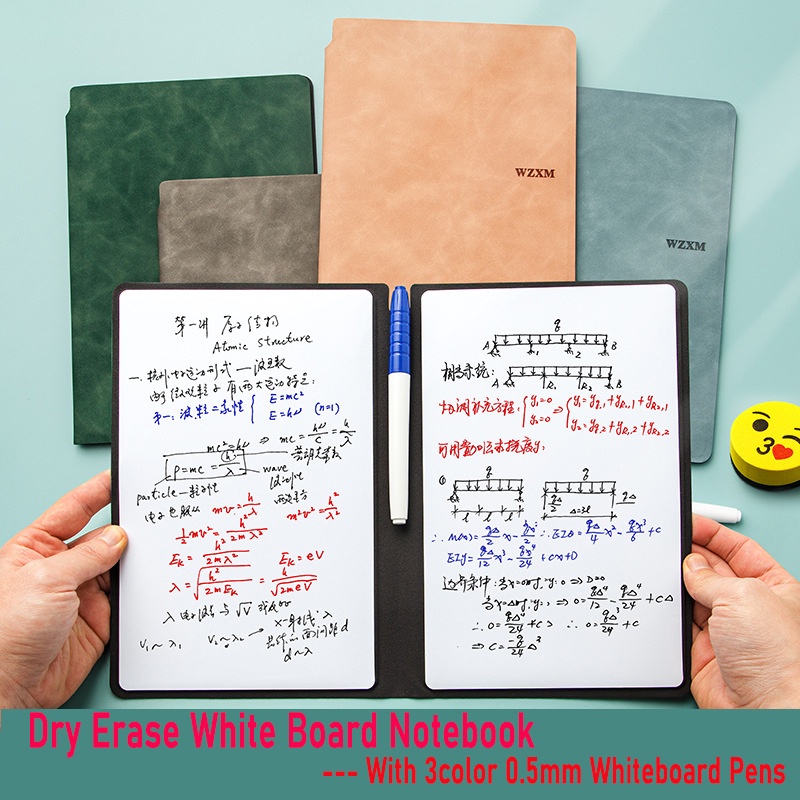 A5 Portable Dry Erase Board Whiteboard Notebooks easy to erase and