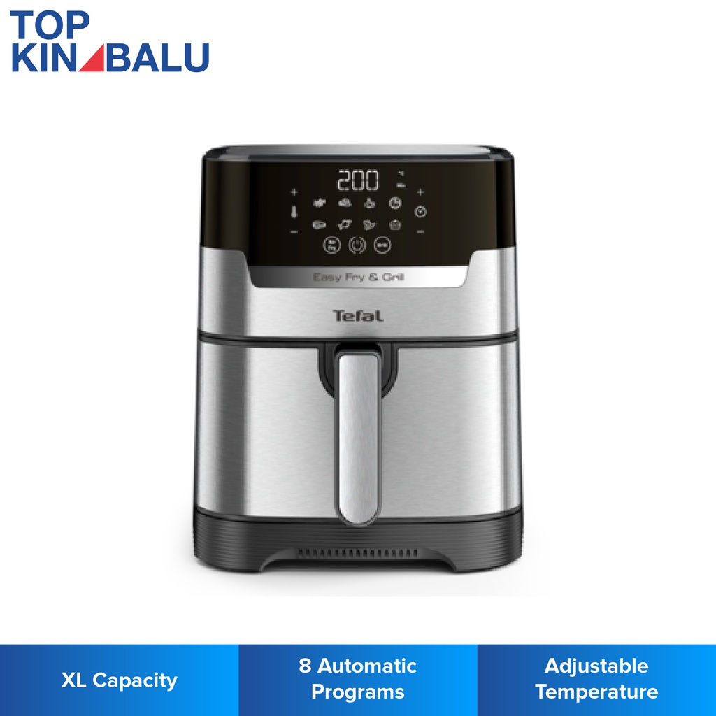 TEFAL 4.2L EY505D27 2-IN-1 EASY FRY & GRILL DIGITAL AIR FRYER | Shopee ...