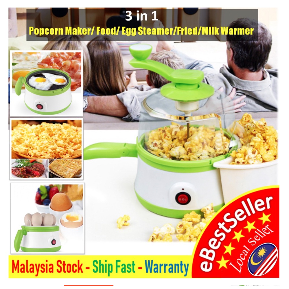 Multifunction Cooker Popcorn Maker Egg Steamer Machine Rice