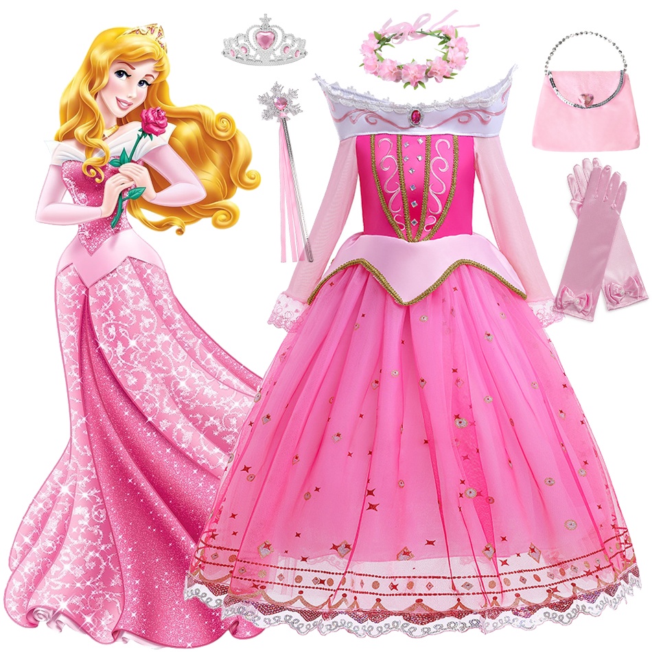 TSBB 2023 Girls Disney Sleeping Beauty Aurora Princess Costumes