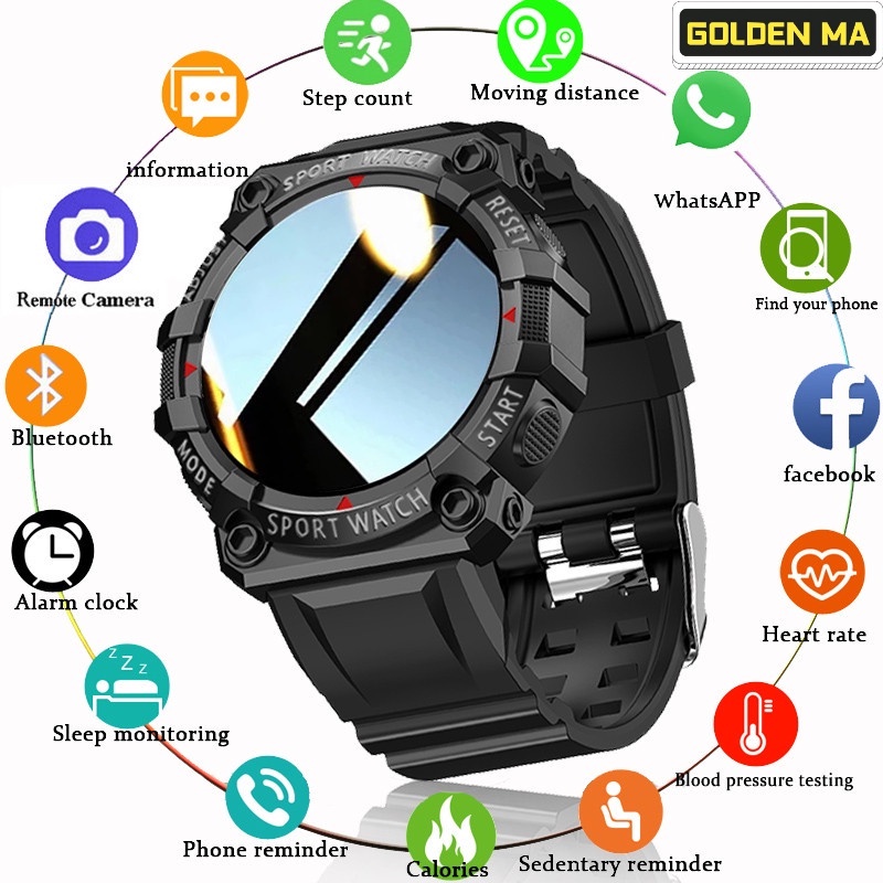 FD68S Smart Watch Heart Rate Sleeping Monitoring 1.44 Inch Waterproof Screen Health Curved Screen Bluetooth Call Watch