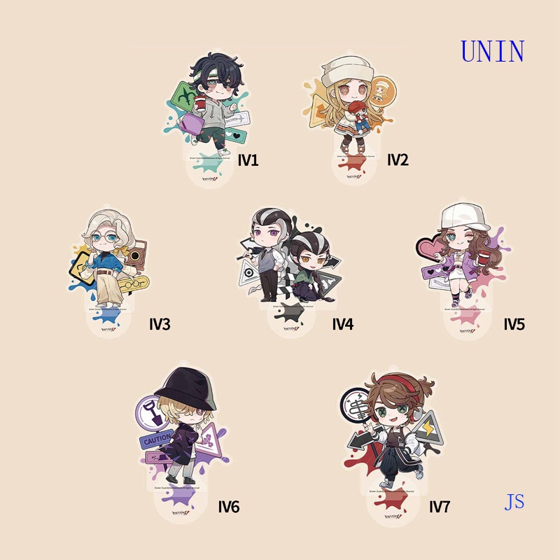 UNIN Anime Identity V Psychologist Cosplay Acrylic Game Figure Patients Tomb Watcher Prisoners Stand Model Desk Decor Fans