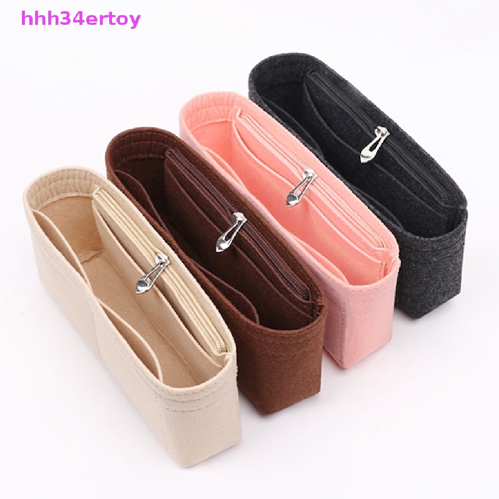 hhh34ertoy> Multi-Pocket Women Insert Bag Felt Fabric Purse Handbag Organizer Bag Liner Tote well