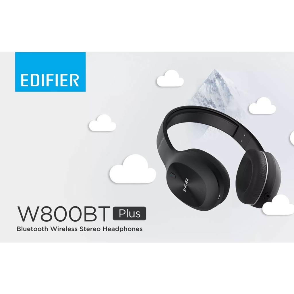 # EDIFIER W800BT PLUS - Bluetooth Stereo Headphones # [BLACK/WHITE/RED]