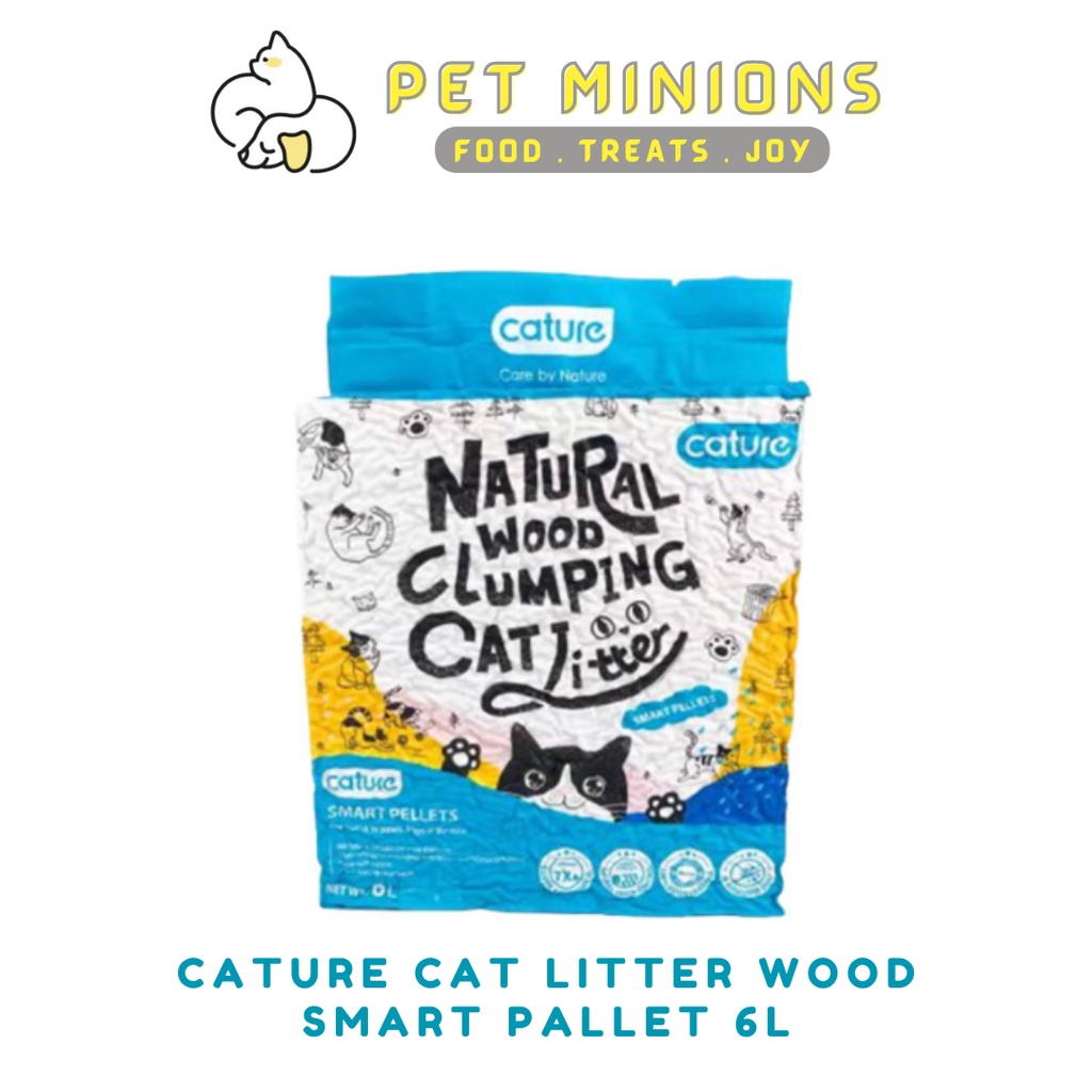 Cature Natural Wood Clumping Cat Litter Smart Pellets 6L (2.4kg