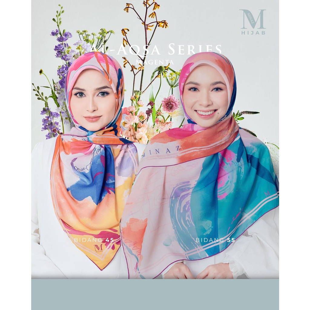 [Bidang 55] - Tudung Bawal Minaz Freedom Series Premium Cotton Labuh Muslimah Weomen Fashion Hijab Style