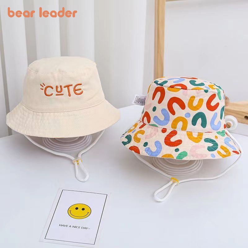 Bear Leader Spring and Autumn Baby Fisherman Hat Boys and Girls Summer Thin Sunvisor Hat Baby Hat Pure Cotton Sunvisor Hat Children's Hat