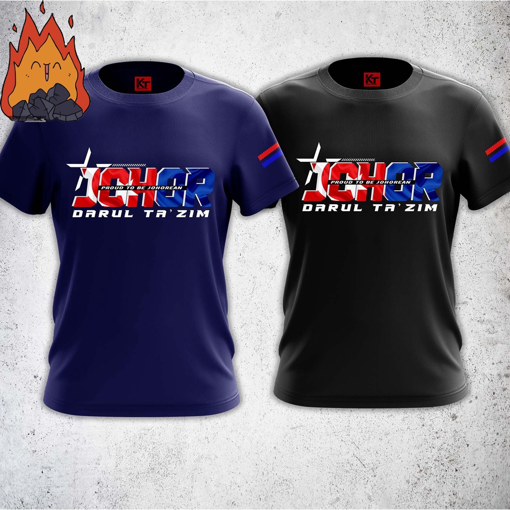 T shirt Johor baju jdt johorean tshirt highgrade lengan pendek dan panjangpolyester