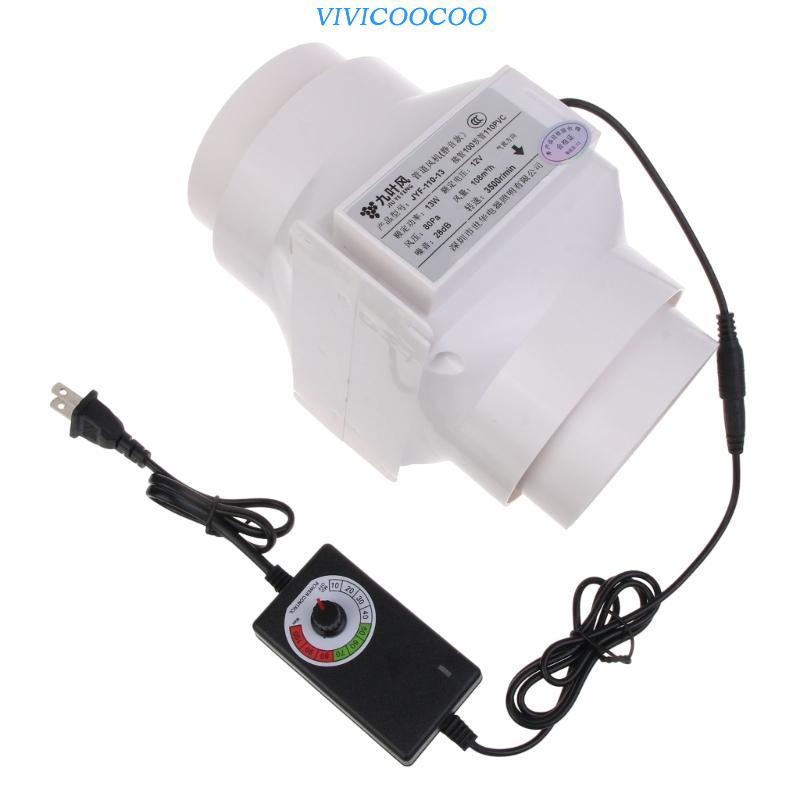 VIVI Duct Fan Air Extractor Ventilation Exhaust Booster Intake Fume