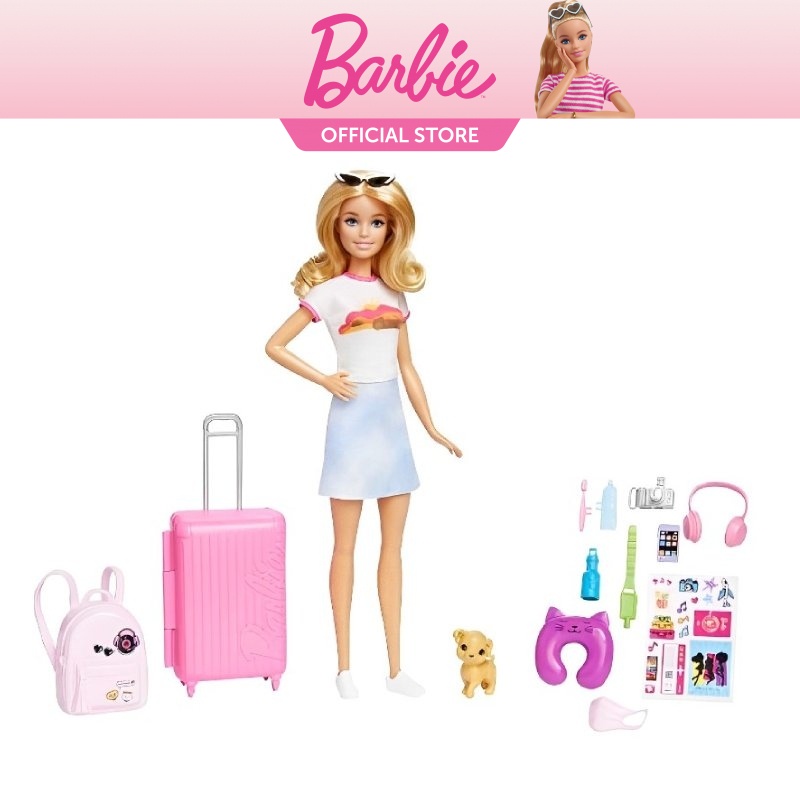 Barbie Doll Travel Set With Puppy HJY18