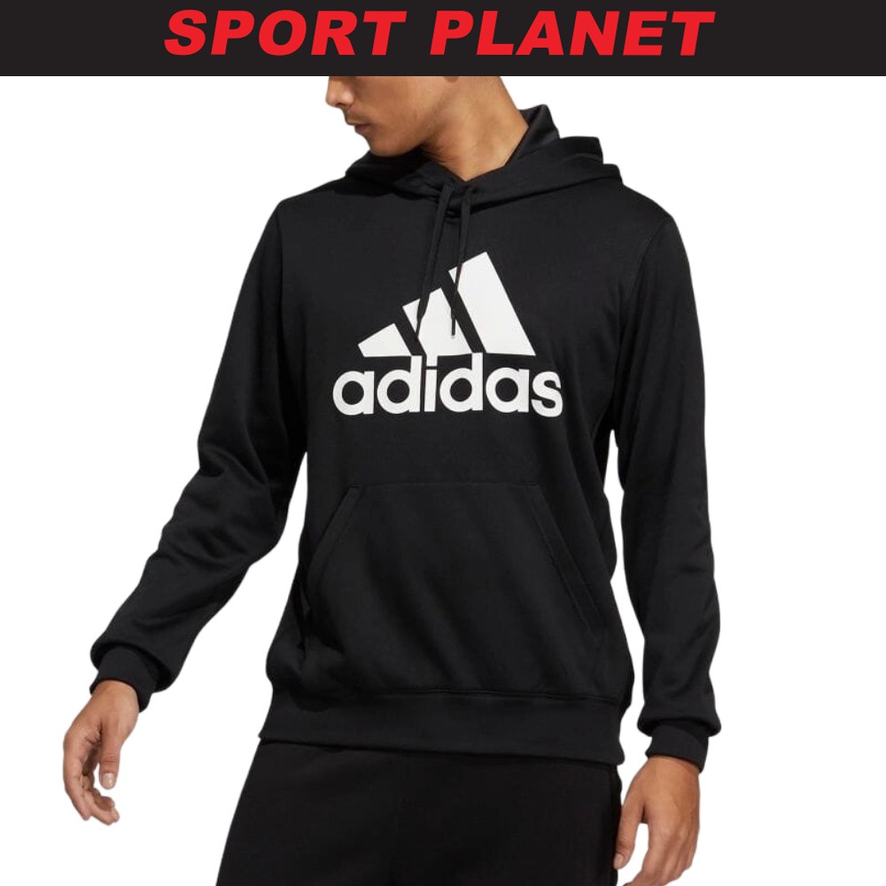 adidas Men Seasonal Icon Brushed Hoodie Shirt Baju Lelaki Sport Planet 37-11 | Shopee Malaysia
