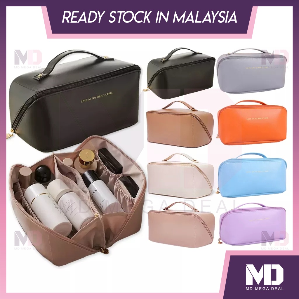 《Mega Deal》Luxury Pillow Makeup Bag PU Leather Portable Cosmetic Bag Pouch Beg Makeup Murah Storage Bag Handbag
