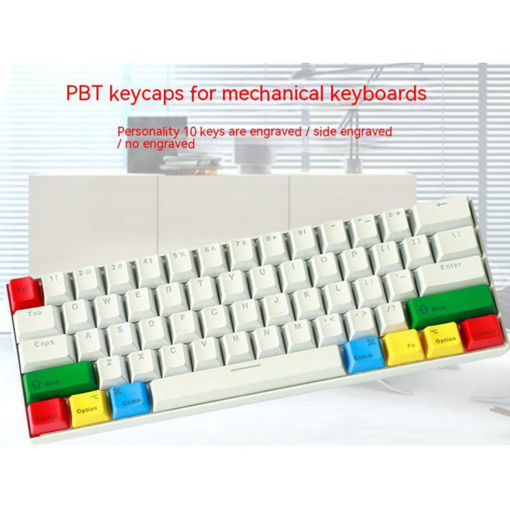 Key cap mechanical keyboard key cap functional area RGBY10 key color