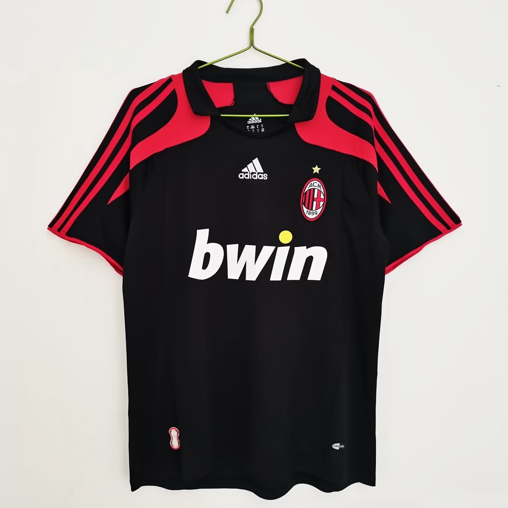 Retro jersey 200708 season AC Milan second away sports football uniform