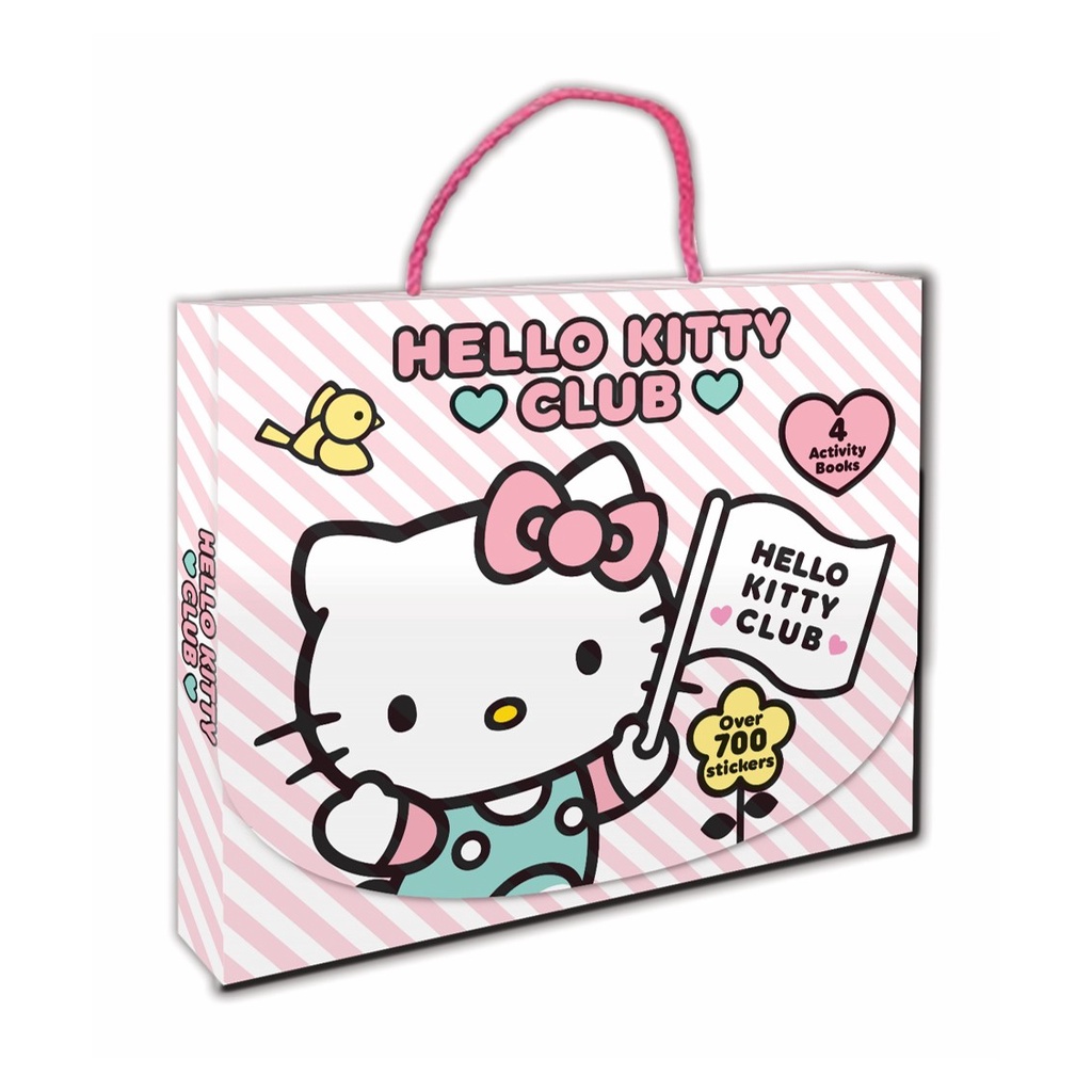 Hello Kitty Activity Case 4 Books with 700+ Stickers & Colouring Mazes ...