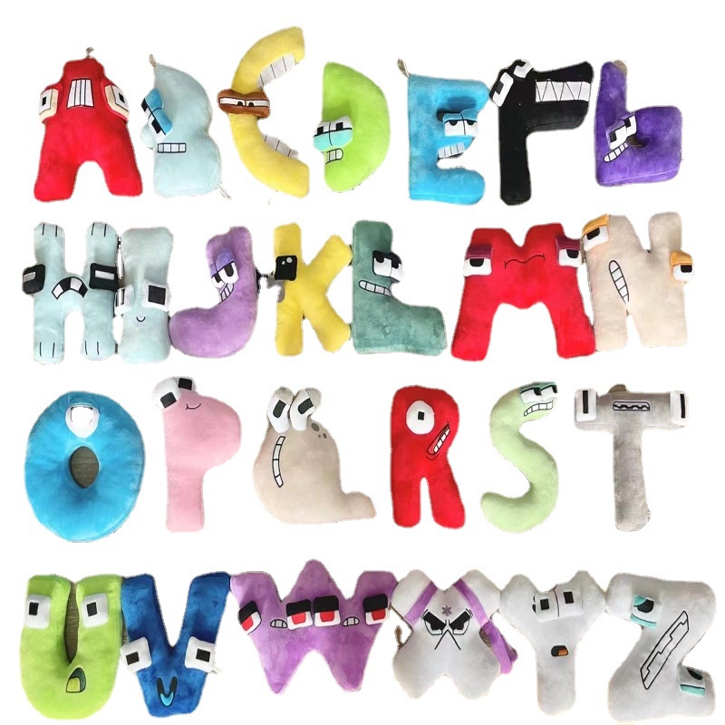 New Alphabet Lore Letter Doll Digital Plush Pillow Children's ...