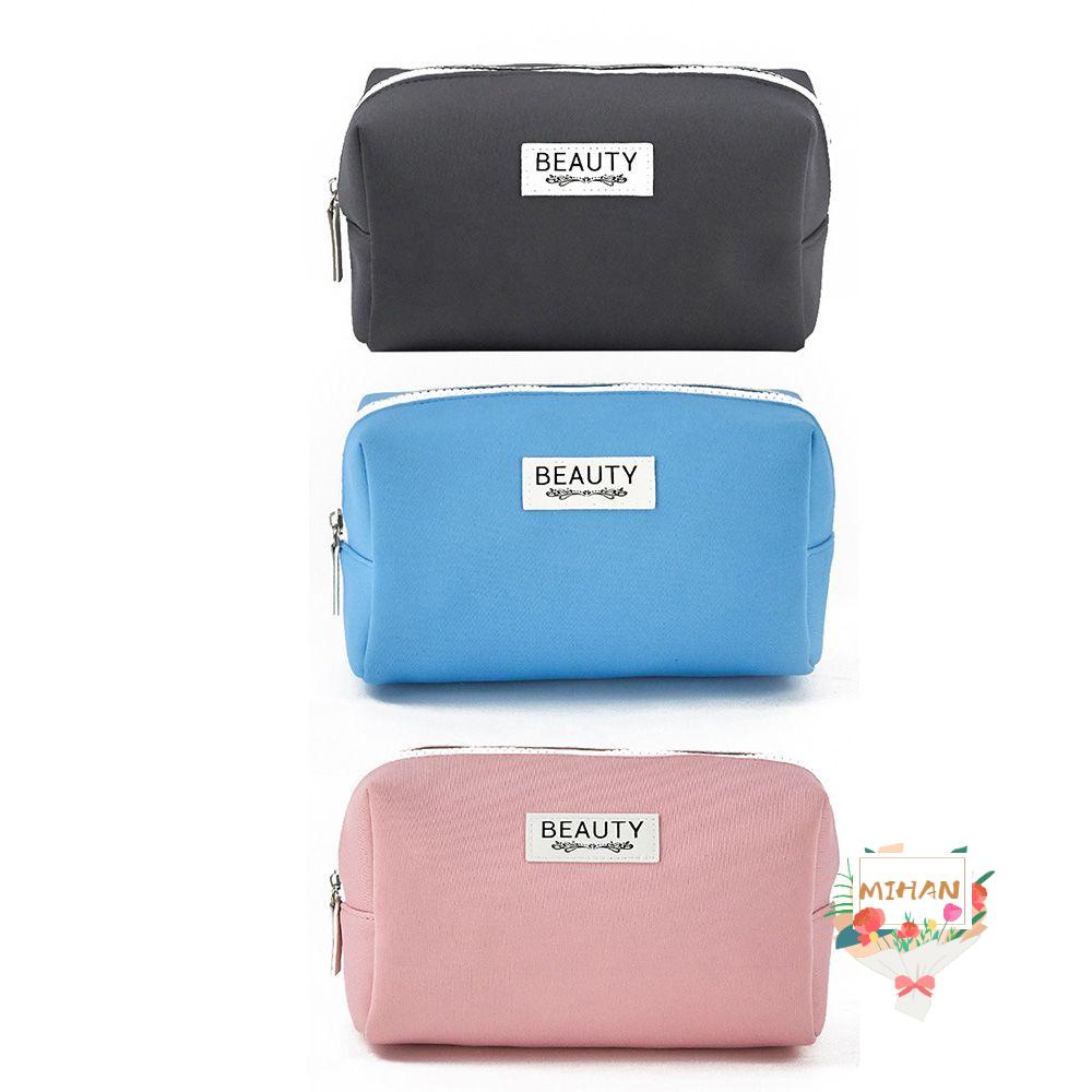 MIHAN Cosmetic Bag Zipper Portable Large-Capacity Toiletry Bag | Shopee ...